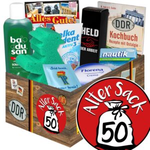 Age Sack 50 / Birthday Gift Man/Care Gift Set DDR