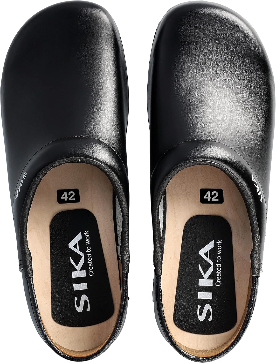 SIKA Traditional Unisex Casual Clogs, Wide Cut Closed Clogs Without Toe Cap, Non-Slip, Shock-Absorbing PU Outsole, Water-Repellent Permair Leather Shoes, Comfortable for Everyday Use – Bild 2