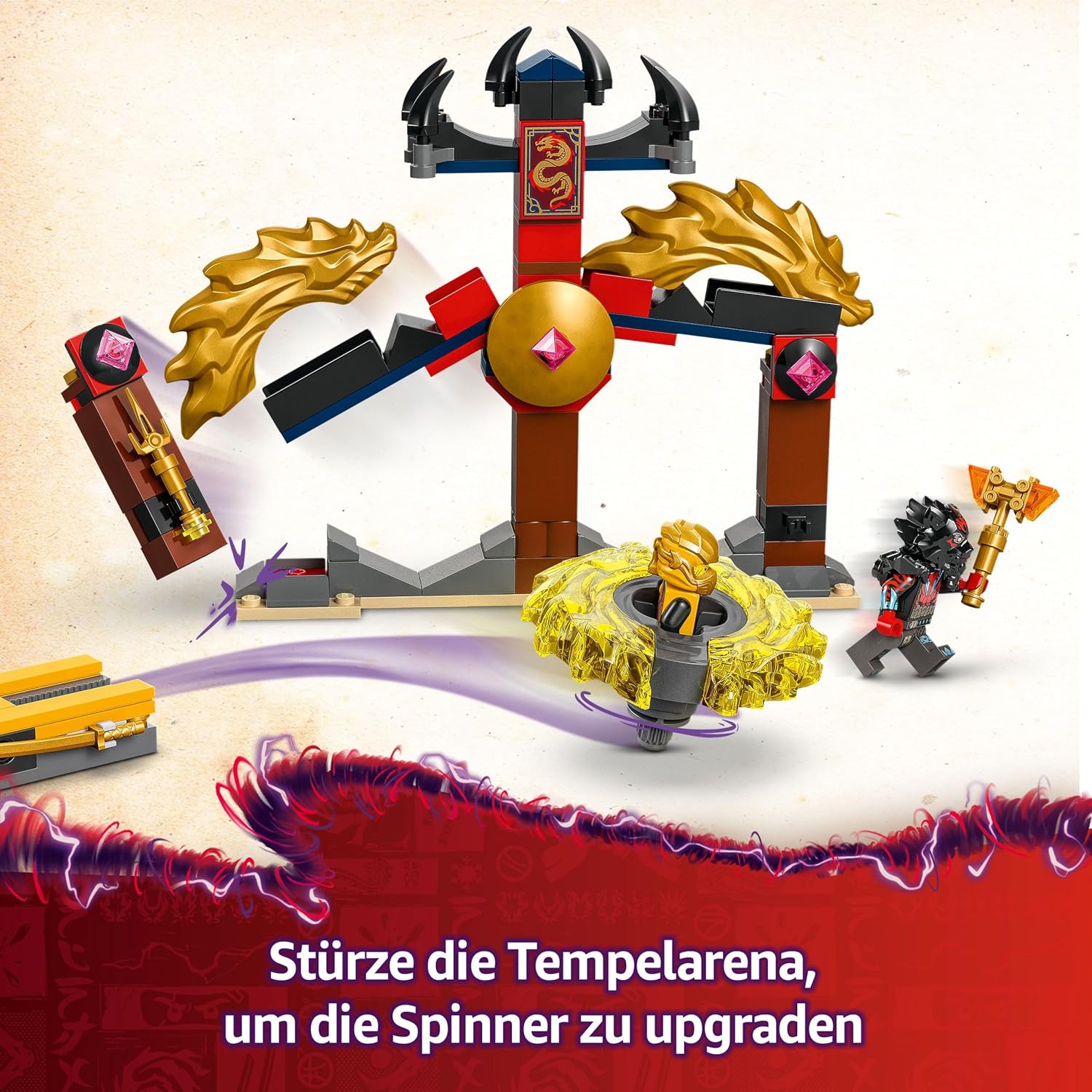 LEGO Ninjago Dragon Spinjitzu Battle Pack with 2 Mini Figures - Ninja Toy with Spinner for Boys and Girls from 6 Years - Gift Idea for Fans of the TV Series Rise of Dragons 71826 – Bild 3
