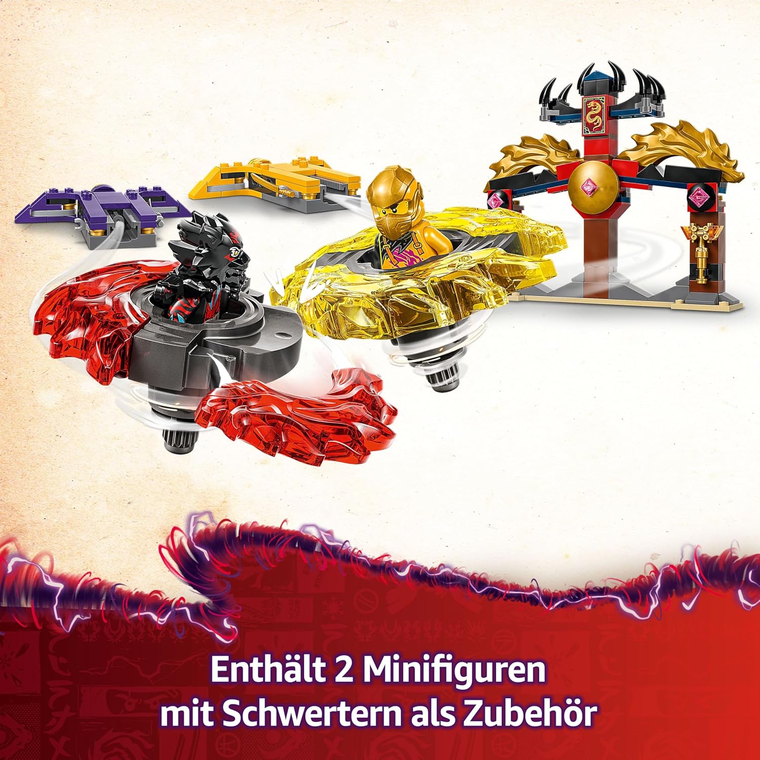 LEGO Ninjago Dragon Spinjitzu Battle Pack with 2 Mini Figures - Ninja Toy with Spinner for Boys and Girls from 6 Years - Gift Idea for Fans of the TV Series Rise of Dragons 71826 – Bild 4