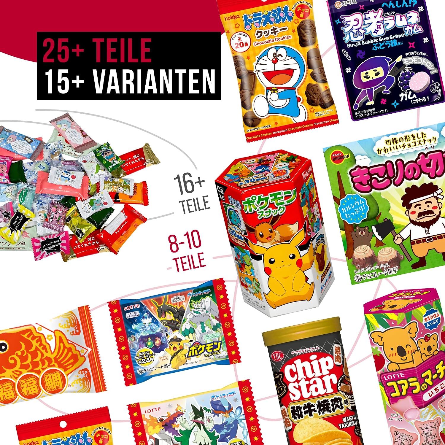 boxtasy Japanese Candy Box Snacks Candy Chips Gift Set 25 Pieces – Bild 3
