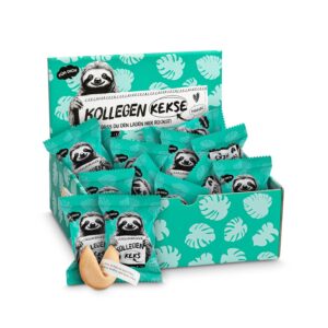 Lucky Cookies Colleagues Box of 25 Funny Colleagues Gift Office Lucky Cookies with Funny, Motivational Sayings for Colleagues and Employees as a Gift in the Office Vegan and Made in Germany