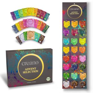 Creano Organic Advent Calendar "Classic" - Hanging Calendar - 24 Organic Tea Bags - Gift Before Christmas