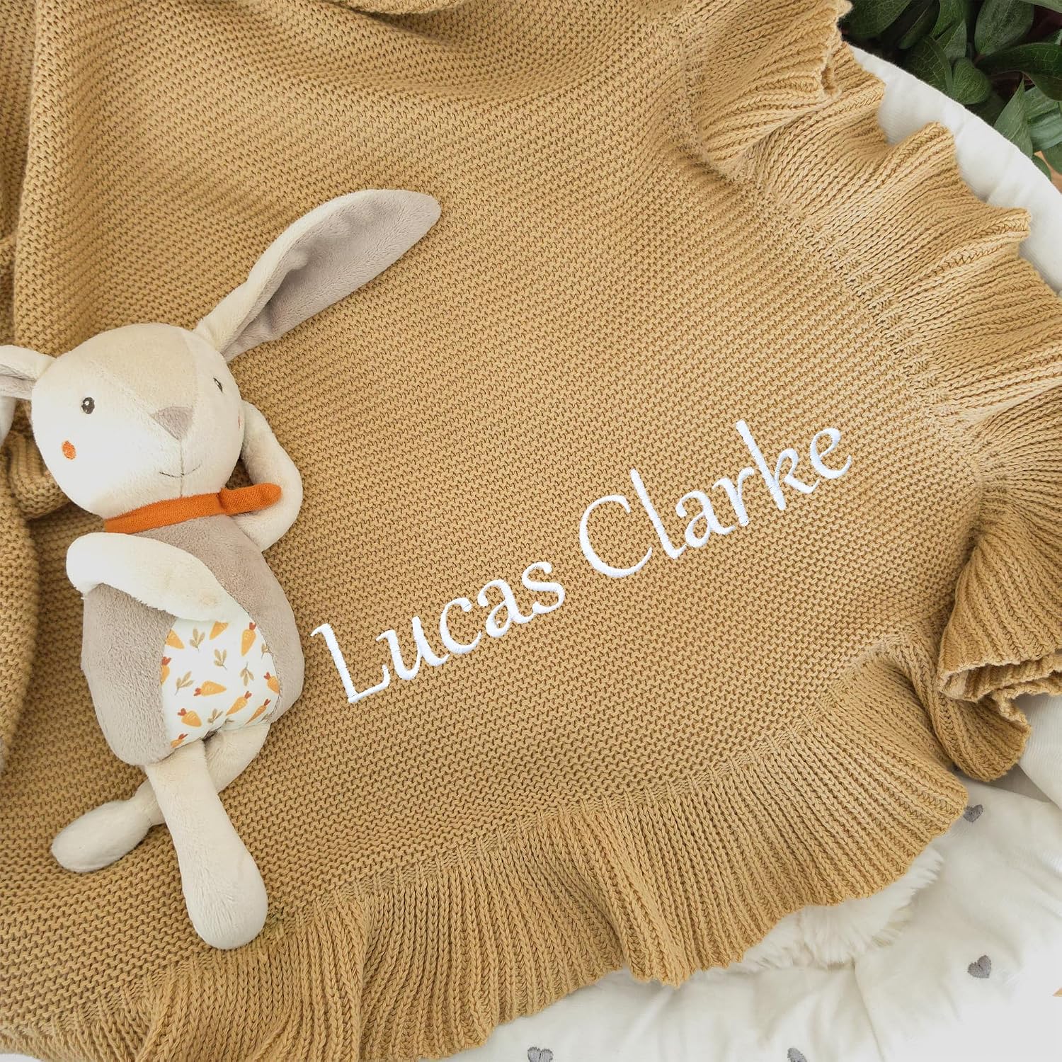 Babydecke Bestickt mit Namen 100 × 80 cm – Bild 7