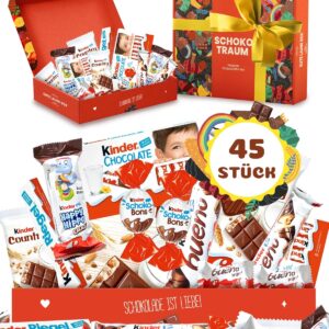 Candy Circle Candy Box with Children's Chocolate - "Schokotraum" Beautiful Candy Box with Bueno, Children's Chocolate and Children's Country, as a Gift or Snack Box