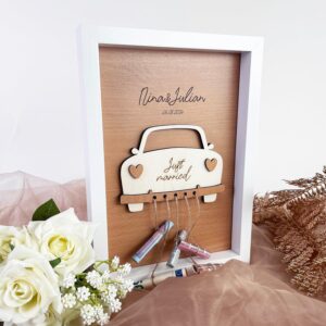 Namofactur Personalised Photo Frame Just Married with Wedding Car