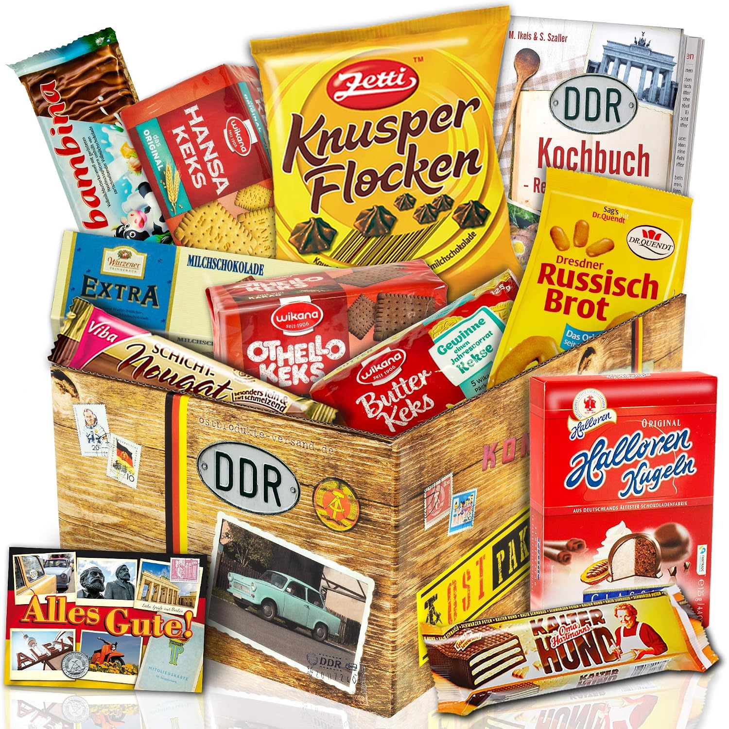Ostprodukte-Versand Biscuits Gift Set - Original DDR Cookie Box