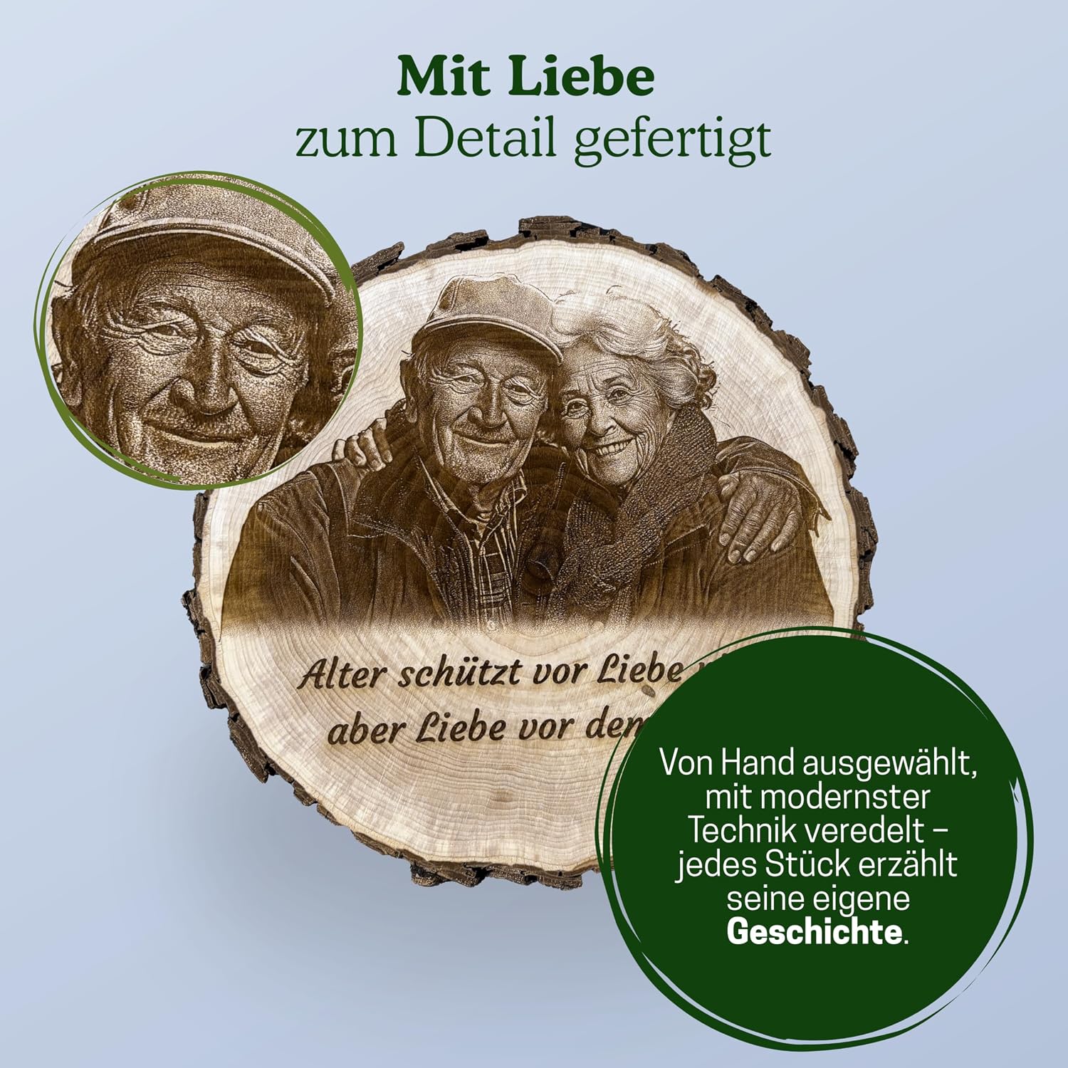 Personalised Photo Engraved Tree Slice - Custom Photo Gift – Bild 8