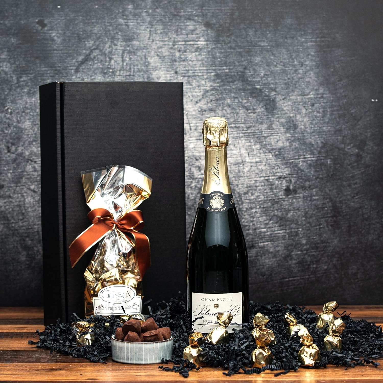 Gift Set Champagne with Finest Chocolate Truffles from France | Gift Basket with Champagne for Men and Women for Birthday, Christmas and Anniversary – Bild 5