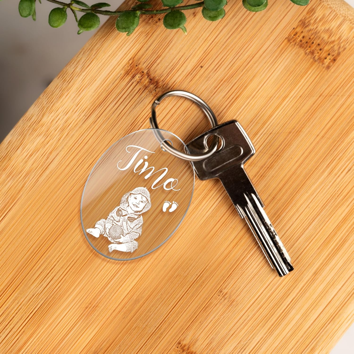 CHRISCK design Personalised Keyring with Photo Picture and Name Engraving – Individual Gift Idea – Personalised Gift for Girlfriend – Photo Gift for Boyfriend – Bild 6