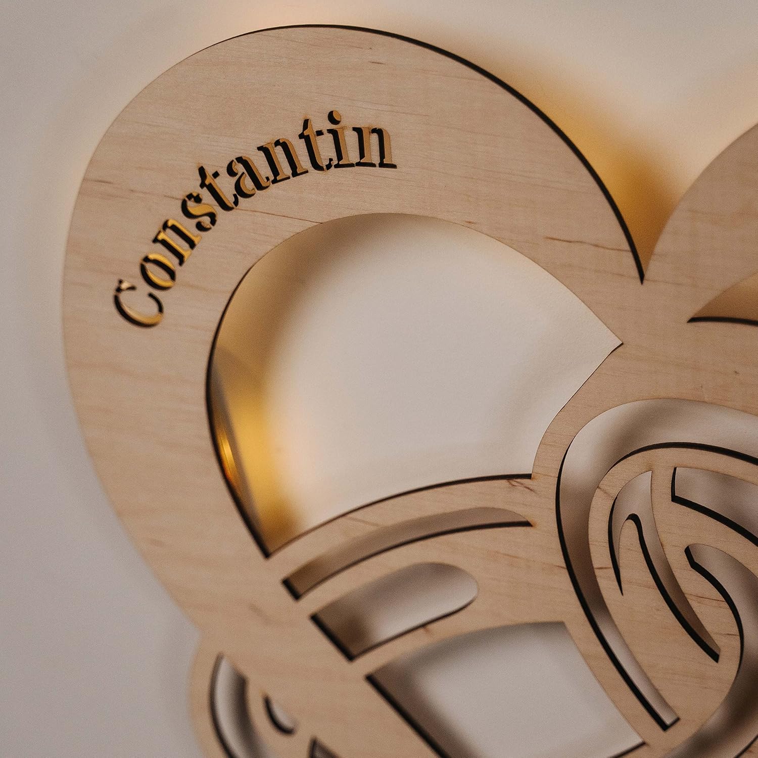 LAUBLUST LED Wall Light Bride and Groom - Personalised Love Gift for Engagement, Wedding, Anniversary, Valentine's Day – Bild 3
