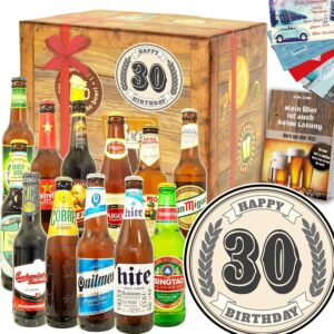 30th Birthday + Beer Set World + 40th Birthday Gift