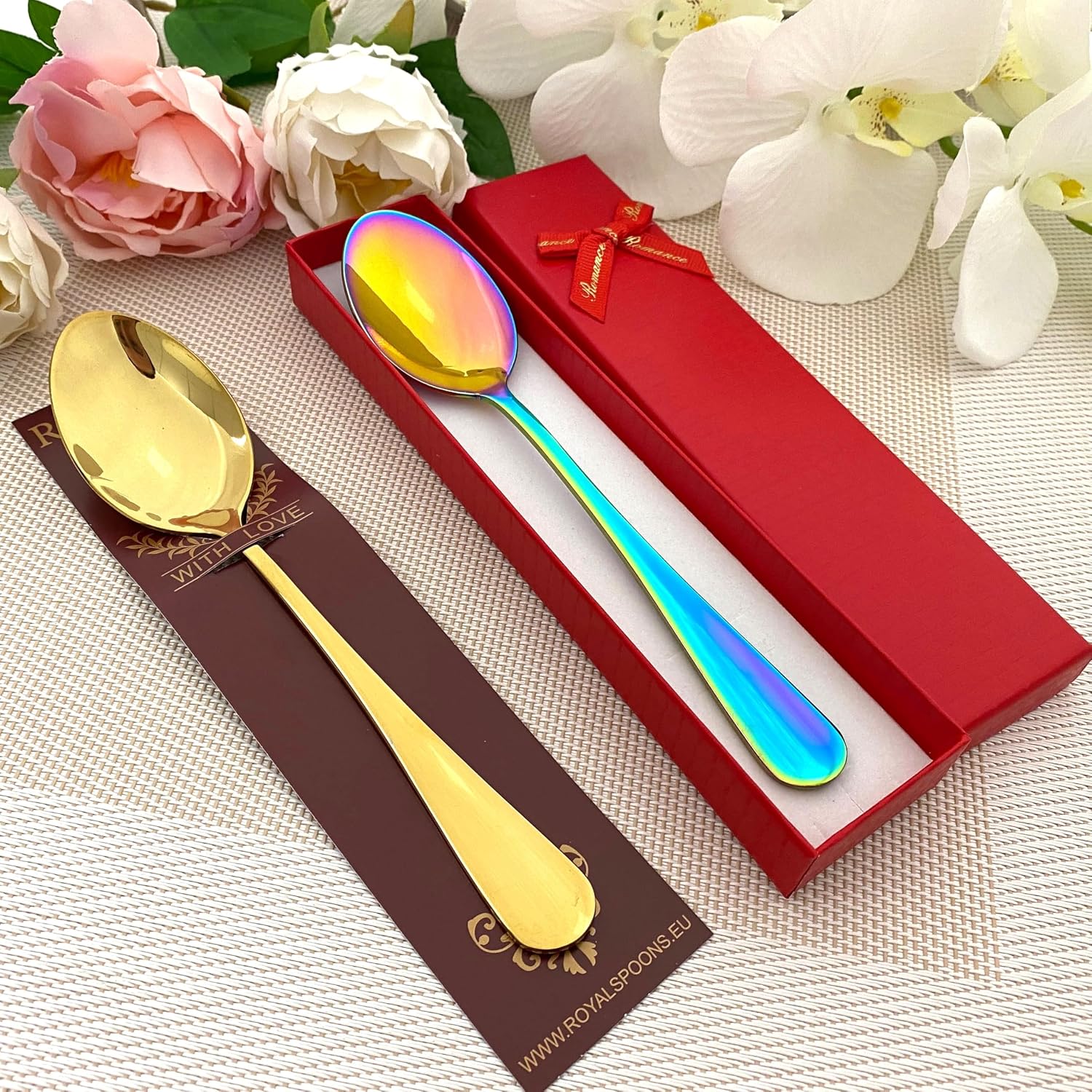 Personalised Ice Cream Spoon with Personalised Engraving, Stainless Steel, Ready to Gift Packaging, Choice of Size and Colour – Bild 5