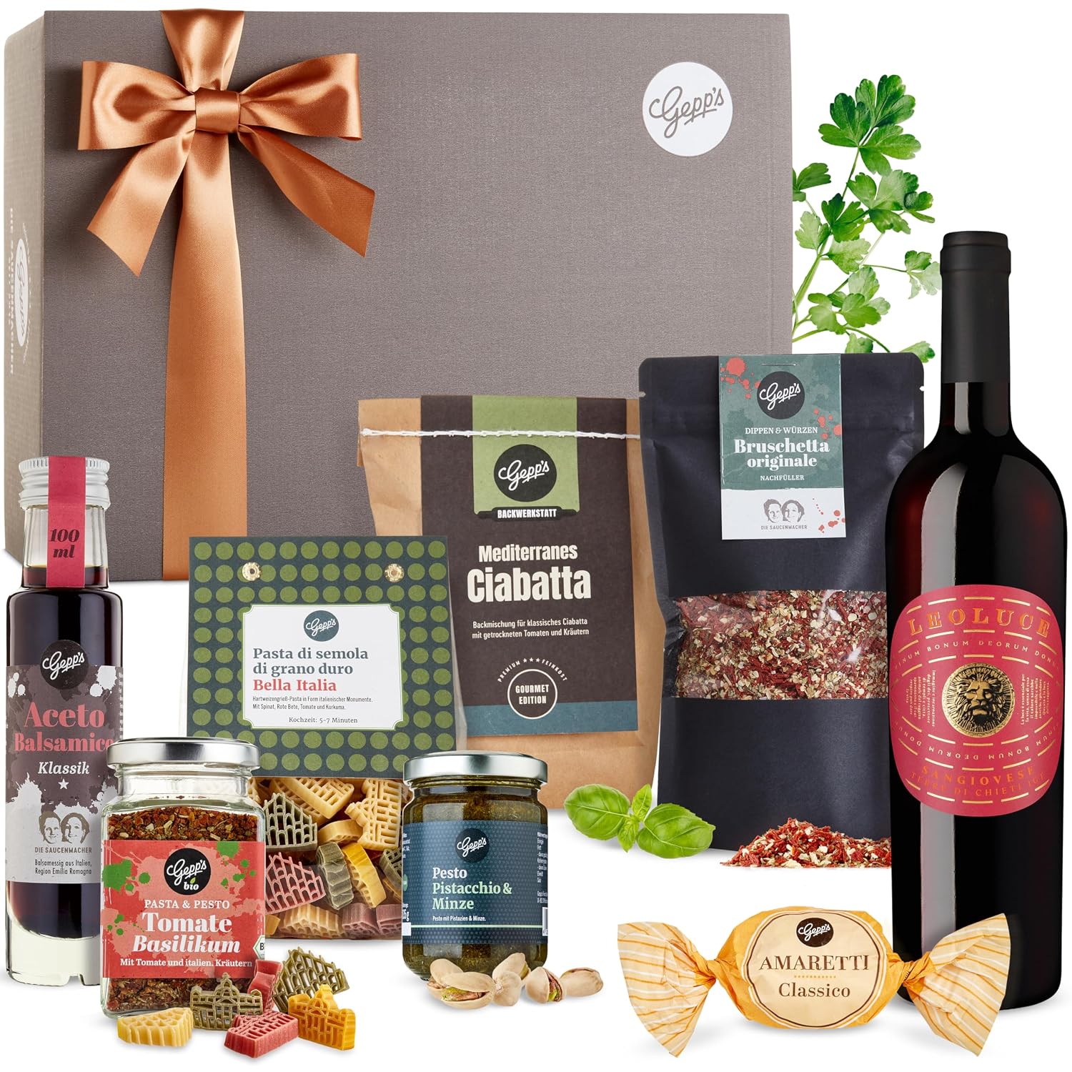 Gepp's Feinkost Italy Travel I Gift Set with Italian Delicatessen