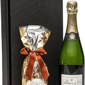 Gift Set Champagne with Finest Chocolate Truffles from France | Gift Basket with Champagne for Men and Women for Birthday, Christmas and Anniversary