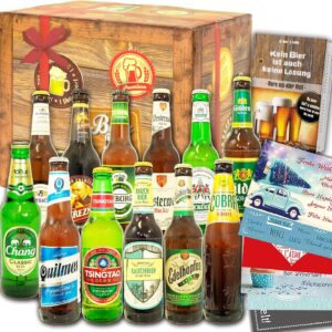 12 x Beer from the World & Germany / Gift Set / Birthday Gift Beer