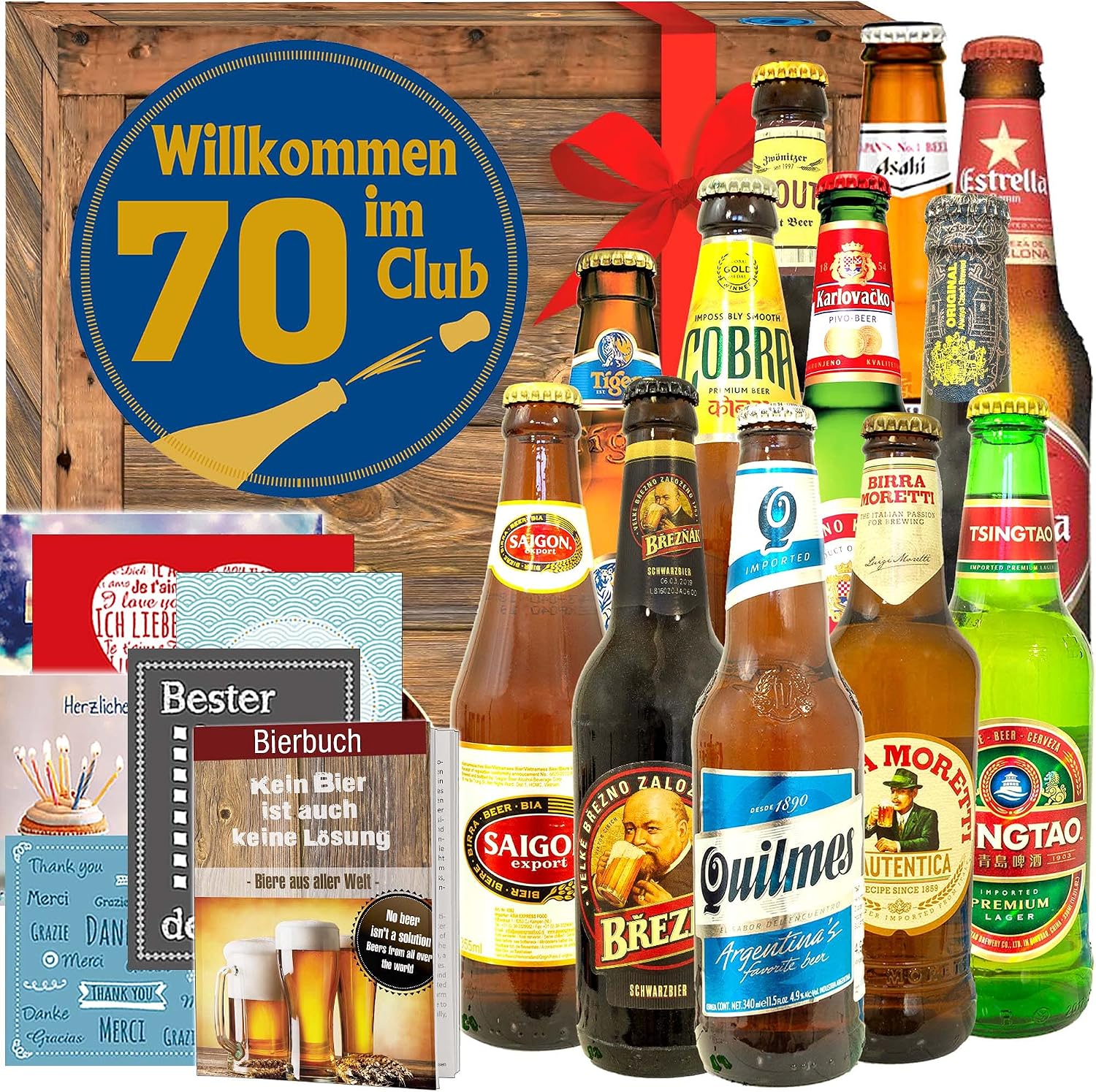 Wilkommen im Club 70 / Gift Idea Birthday 70 / Beer of the World