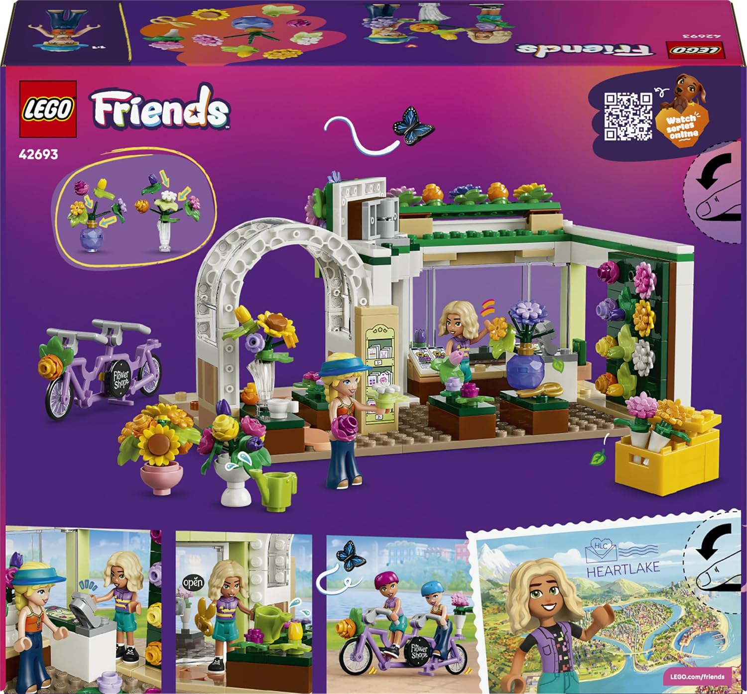 LEGO Friends Creative Flower Shop - Miniature Play Set with Artificial Flowers, Vases & Bouquets, 2 Mini Figures, Bicycle & Accessories - Children's Room Decoration - Gift Idea for Girls from 7 Years – Bild 11