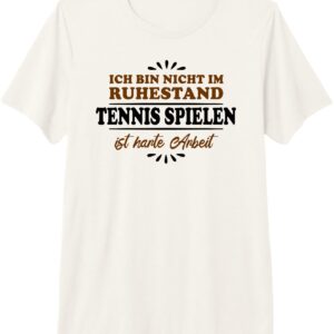 Retirement Pensioner Tennis Player Premium T-Shirt