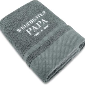 Rebundex Weltbester Papa Gift Towel 50 x 100 cm Gifts for Dad Birthday Gift