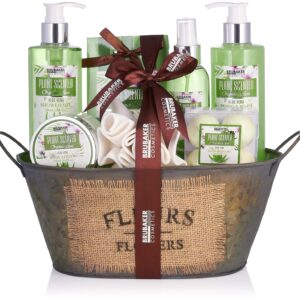 Brubaker Cosmetics Aloe Vera Bath and Shower Set 11 Pieces Gift Set in Vintage Tub