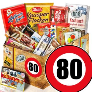 Gift L - 80th Birthday Grandma - DDR Sweets Set with Cookbook