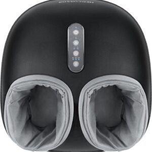 Medcursor Foot Massager with Heat Function, Deep Kneading Massager, Multiple Settings and Adjustable Intensity for Home or Office Use (Black)