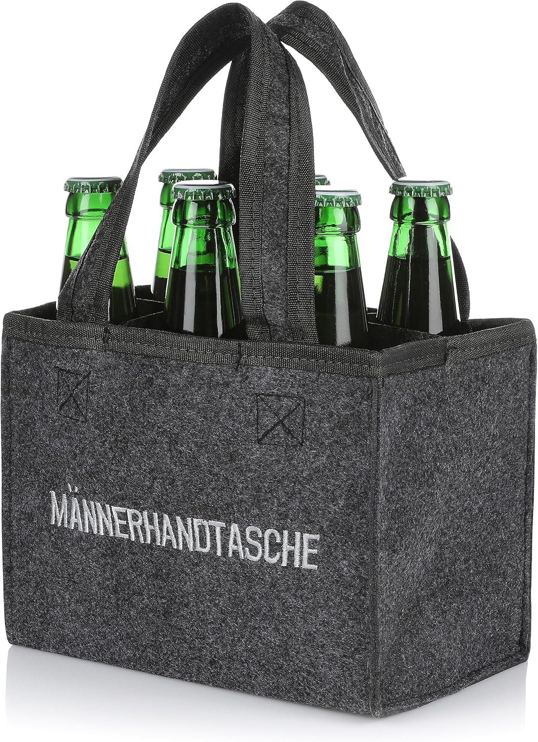 Nordstern Men's Felt Handbag with 6 Compartments for Father's Day, Birthday or as a Gift - 24 x 15 cm – Bild 2