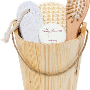BRUBAKER Wellness Set in Wooden Bucket 5-Piece