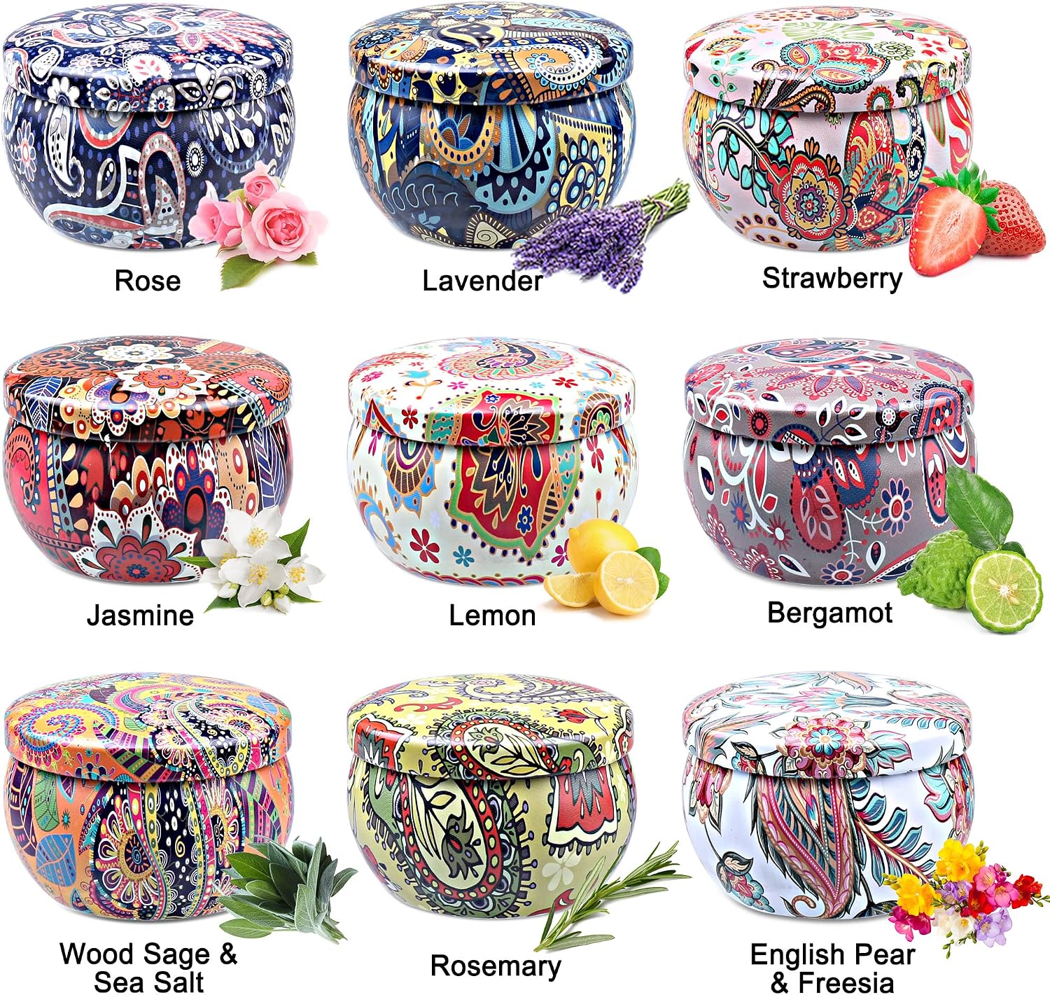 Scented Candles Gifts for Women 9 Pieces Scented Candles Gift Set – Bild 2