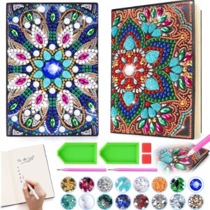 Crafts Girls 7 8 9 10 Years, Gifts Girls 6-12 Years Diamond Painting A5 Notebook Craft Set Children’s Toy from 5-7-9-11 Years Birthday Gift Diary Mandalas Gift Ideas
