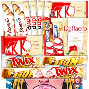 White Chocolate Mix Box | Sweets with White Chocolate | White Chocolate Selection Gift Box | For Fans & Connoisseurs | Candy & Bar