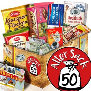 Alter Sack 50 ++ East - Set Chocolate ++ Birthday Gift Man