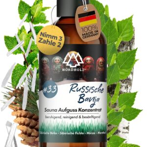 Nordholz Sauna Infusion 100 ml, 60 Varieties, Premium Infusion Concentrate
