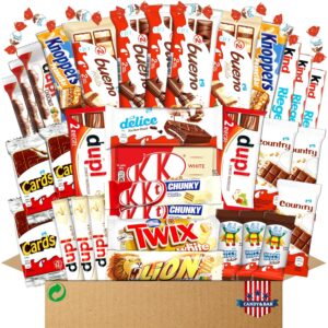 XL Chocolate Big Box | Large Selection Chocolate Bars & Chocolate | Gift Box for Family, Children & Friends | Candy Box for Sharing & Gifting | Gift Idea Birthday Office | Candy & Bar