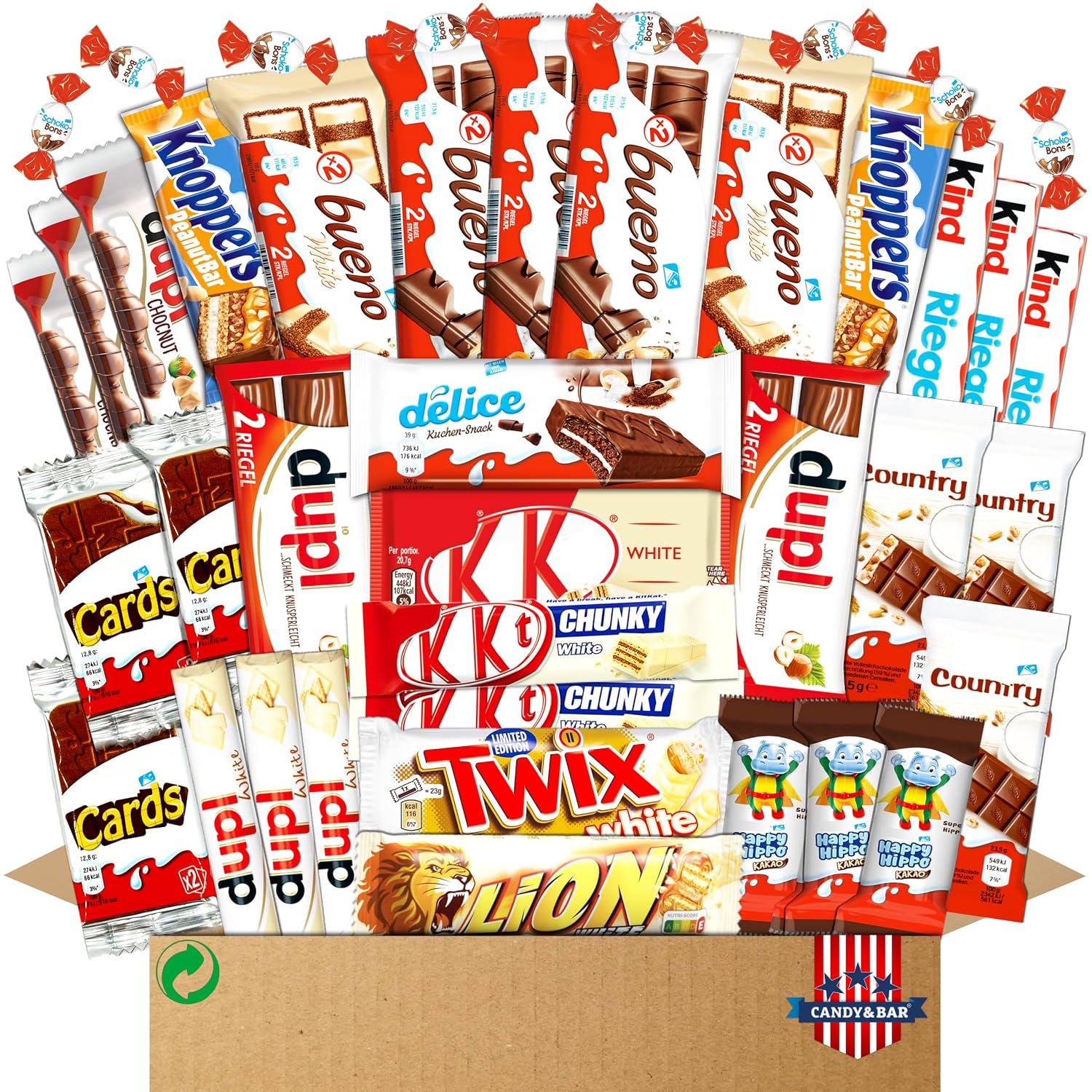 XL Chocolate Big Box | Large Selection Chocolate Bars & Chocolate | Gift Box for Family, Children & Friends | Candy Box for Sharing & Gifting | Gift Idea Birthday Office | Candy & Bar
