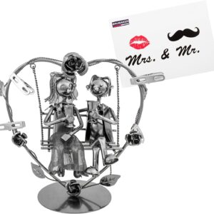 BRUBAKER Newlywed Couple on A Swing Money or Photo Holder Including Greeting Card