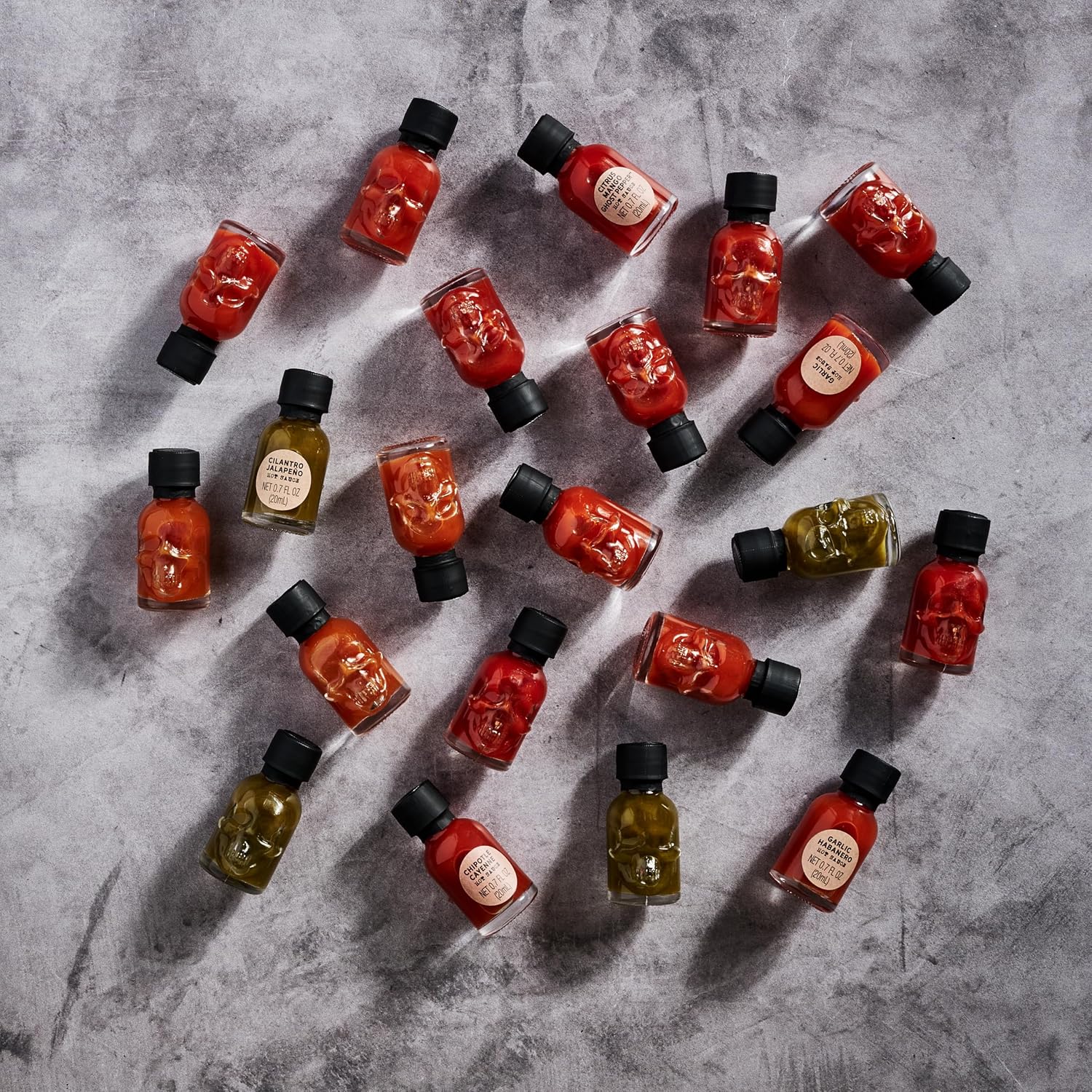 Man Crates Hot Sauce Inferno Flight Gift Set - 21 Hot Varieties – Bild 3