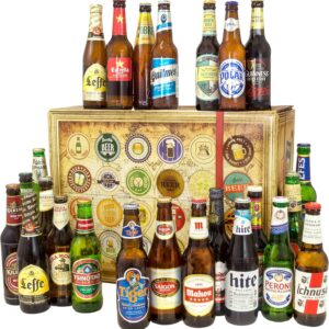 Beer Box 24 x Beer from Around the World – Beer Gift Set for Men and Friends