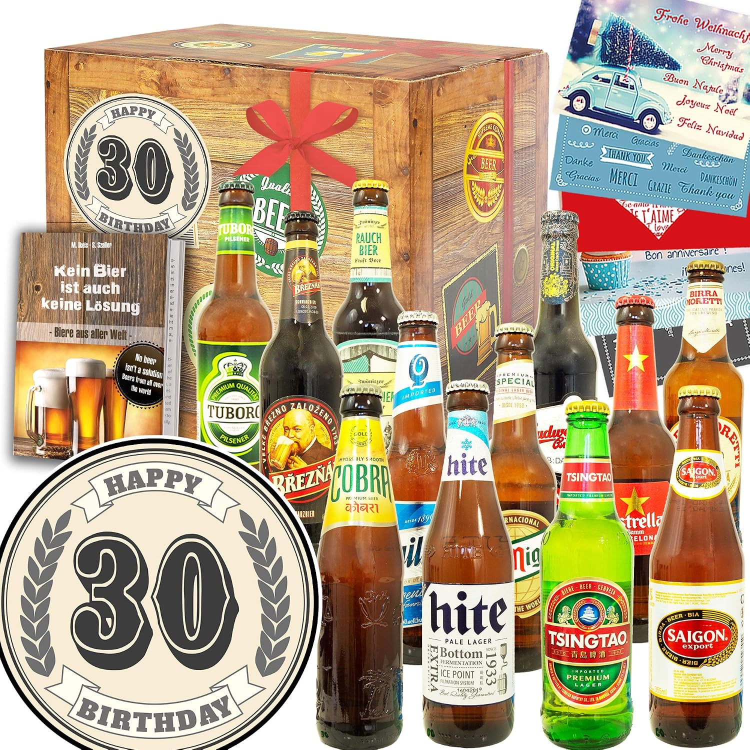 30th Birthday + Gift 12x Beer World + Ideas Birthday Gift Friend