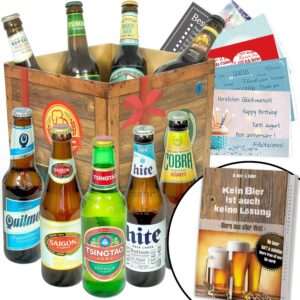 Gift for men „Beer from all over the world“ + beer gifts birthday