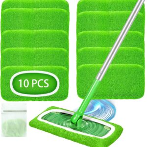 Pack of 10 Dry Floor Cloths for Swiffer Floor Mop Wet, Washable Cloths