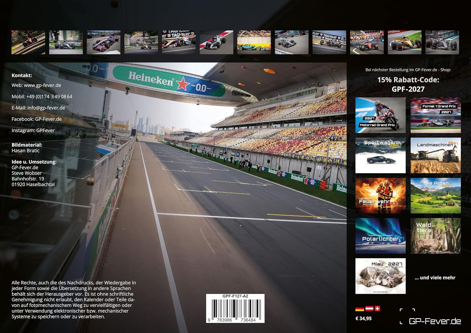 Formula 1 - Grand Prix 2027 | Premium F1 Calendar DIN A3 (42 cm x 30 cm) - Wall Calendar with Spectacular Photos of the Current Season | Ideal for F1 Fans – Bild 2