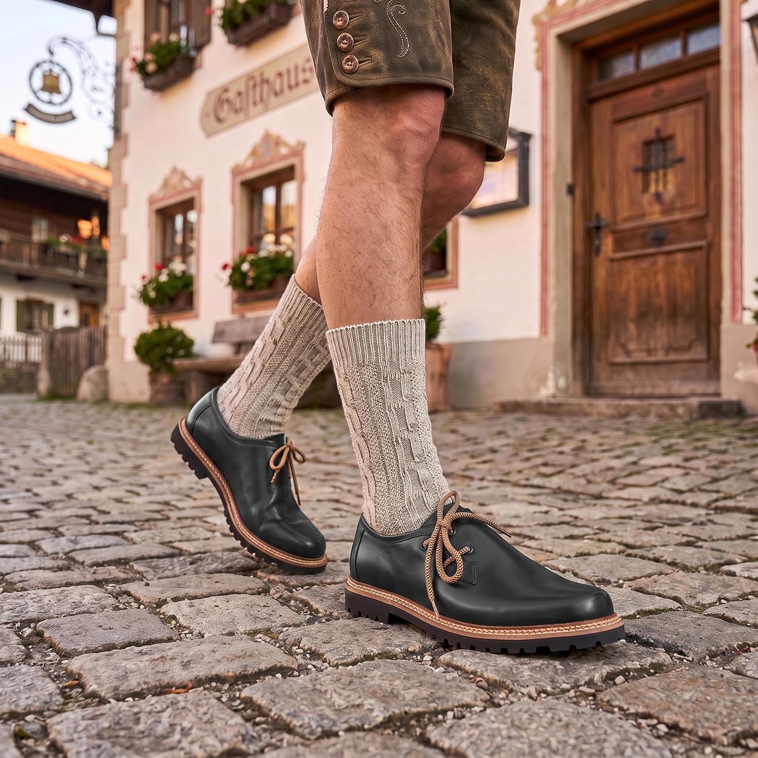 German Wear Haferlschuhe Traditional Shoes Made of Smooth Leather Original Handmade – Bild 2