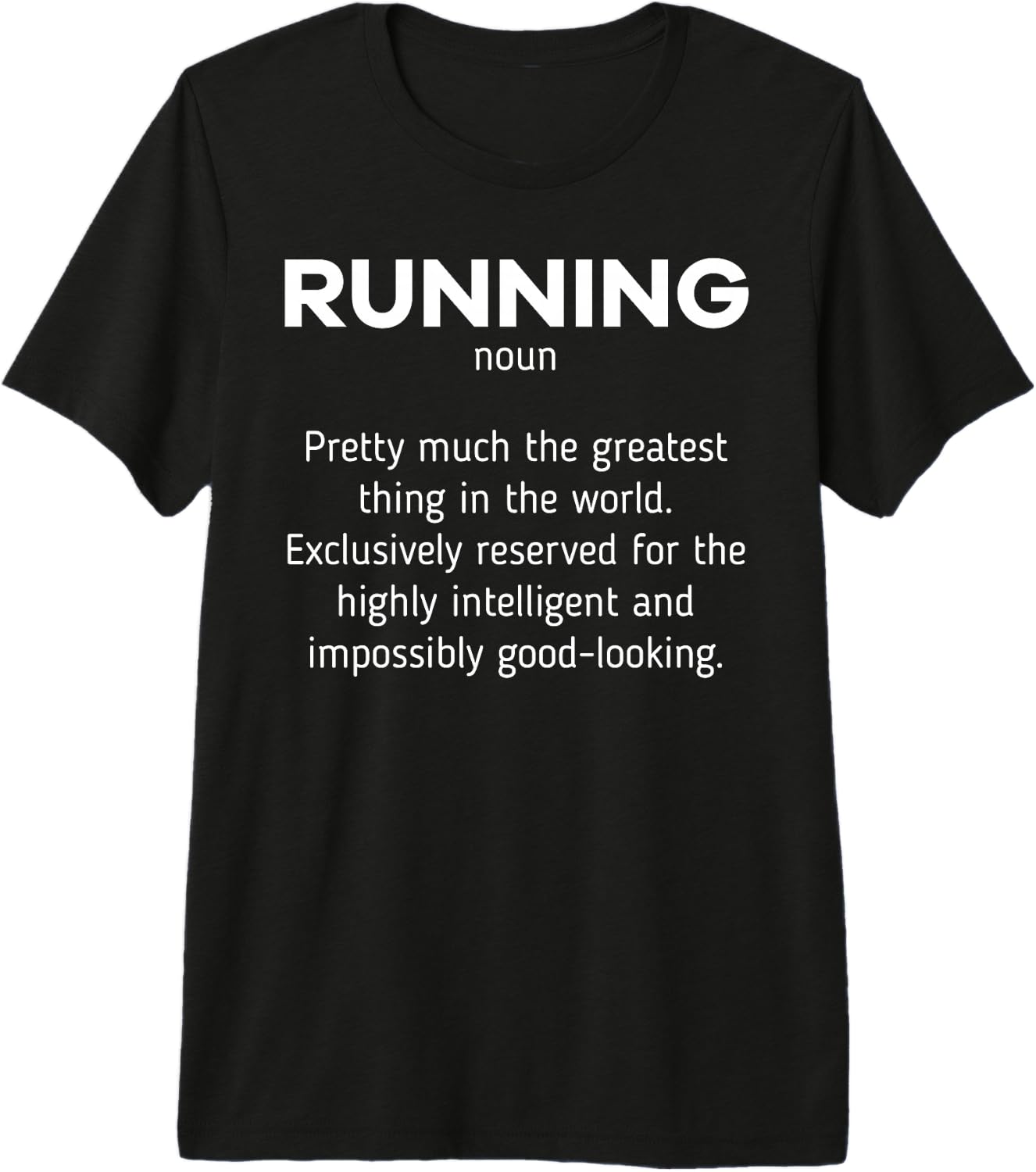 Laufen Definition Lustiges Marathon Läufer Jogger Geschenk Premium T-Shirt