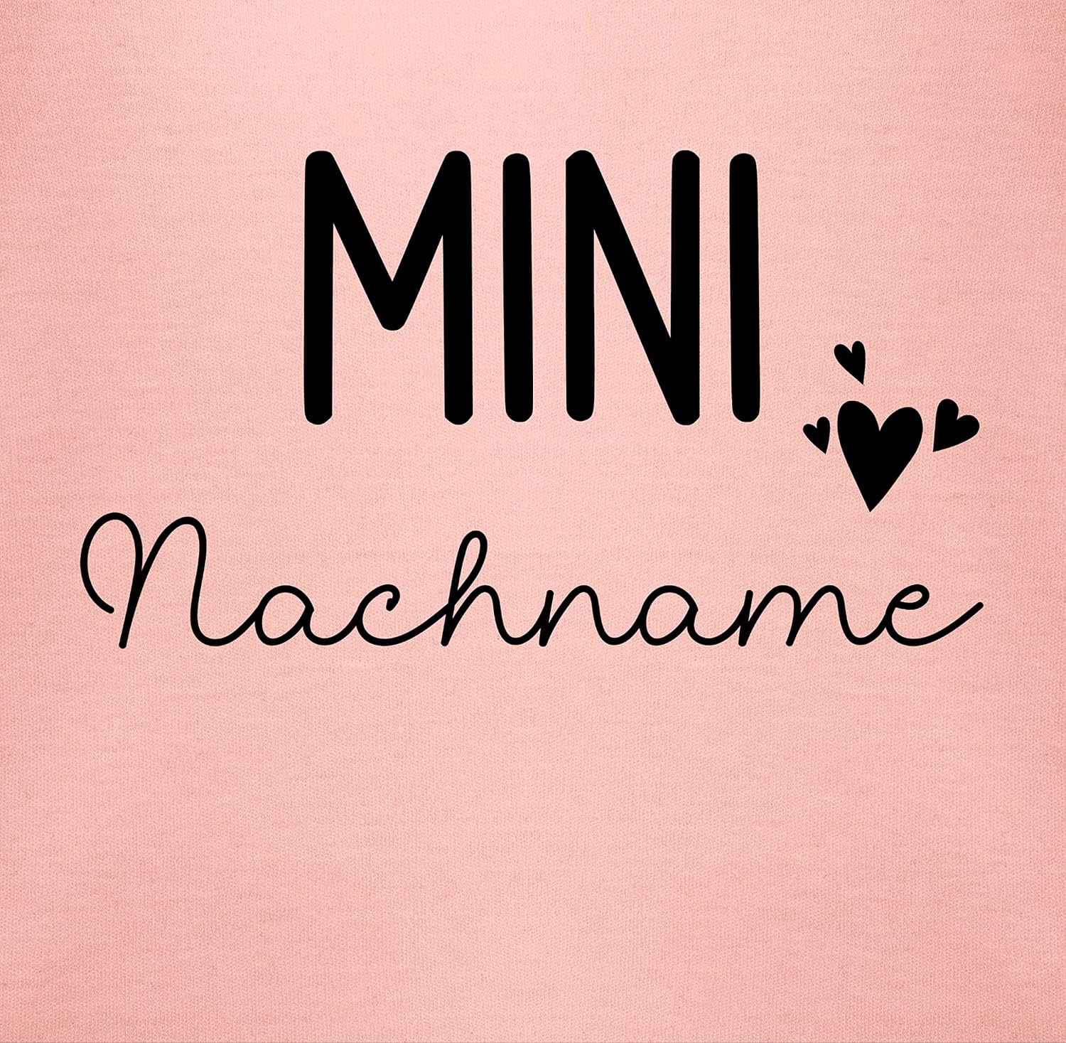 Geschenk mit Namen personalisiert by Shirtracer - Body Boy Girl - Mini Last Name | Pregnancy Announcement Gift Birth Baby – Bild 2