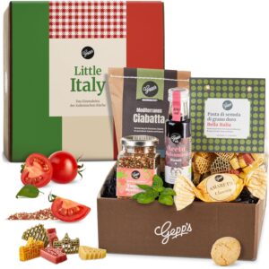 Gepp’s Feinkost Little Italy Gift Box I Gift Basket with Pasta