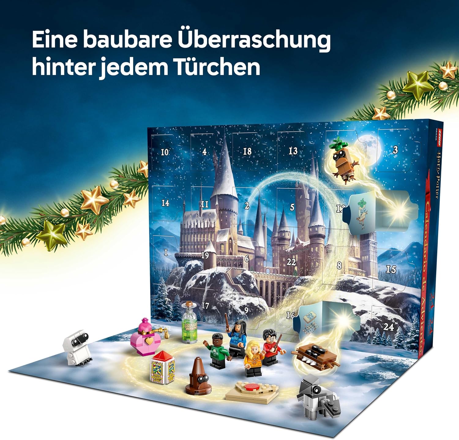 LEGO Harry Potter Advent Calendar 2025 - Christmas Toy with 24 Surprises - 8 Mini Figures in Festive Sweaters & 6 Figures - Gift for Girls and Boys from 7 Years - 76456 – Bild 3