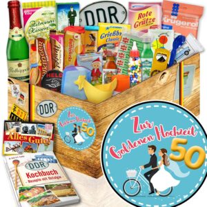 DDR Gift Box – Gift Set of 24 for Golden Wedding with Cookbook