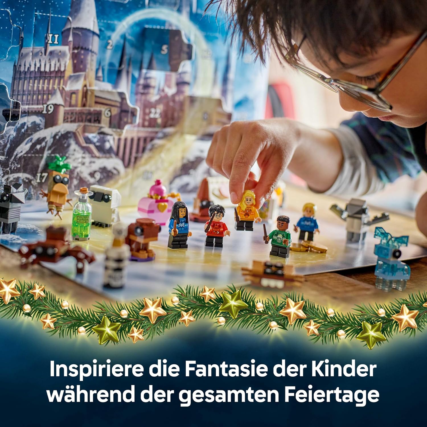LEGO Harry Potter Advent Calendar 2025 - Christmas Toy with 24 Surprises - 8 Mini Figures in Festive Sweaters & 6 Figures - Gift for Girls and Boys from 7 Years - 76456 – Bild 4